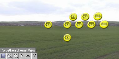 Typical view with the Blobs